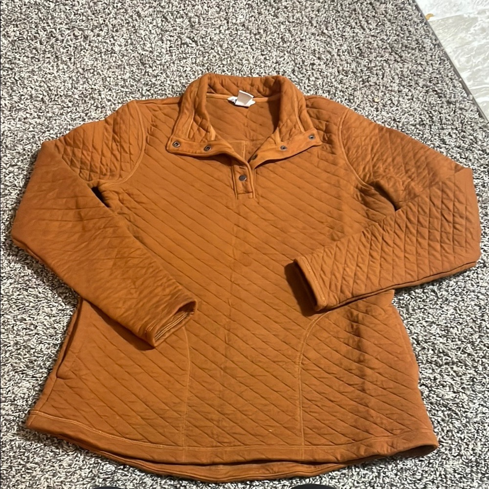 Duluth Trading Co Women's Quilted Sweatshirt - Brown